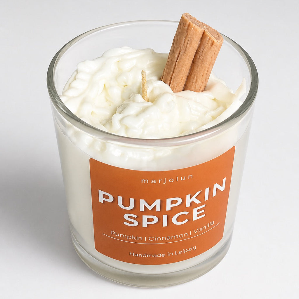 Pumpkin Spice mit Sahne Kerze