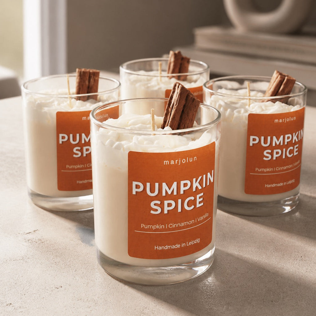 Pumpkin Spice mit Sahne Kerze